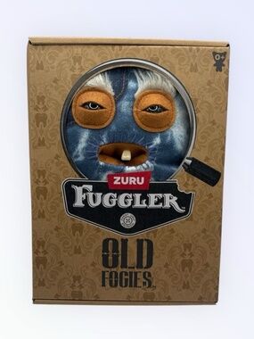 NEW FUGGLER Old Fogies Blue Denim Rabid Rabbit 9" Plush Monster UNOPENED